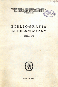 Bibliografia Lubelszczyzny 1971-1975