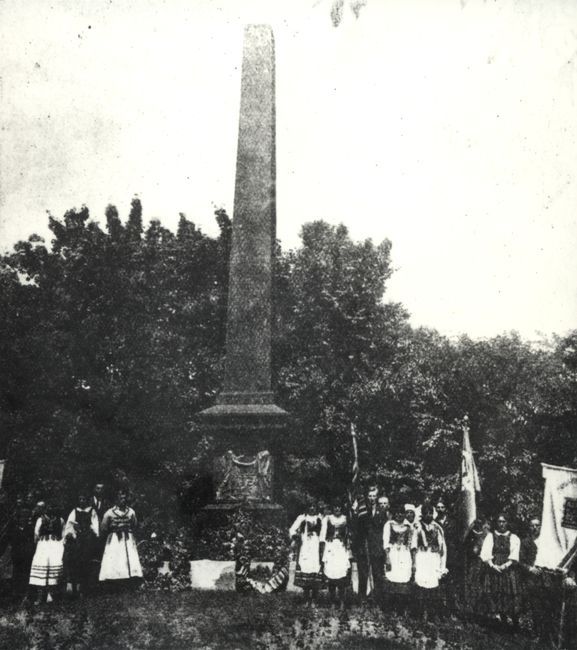 Plac Litewski. Delegacje zjazdu Kół Młodzieży Wiejskiej, 1924. 