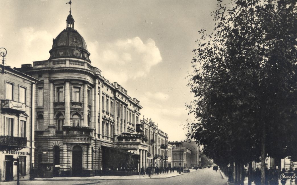 Ul. Krakowskie Przedmieście 56. Dom Kasy Pożyczkowej Przemysłowców Lubelskich, ok. 1939-1941. 