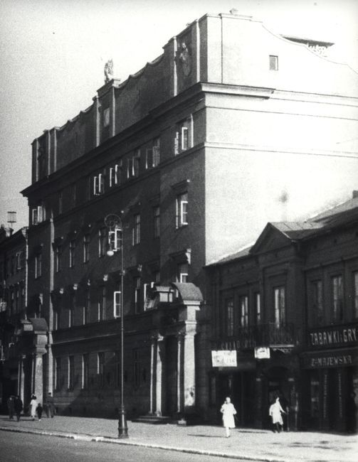 Ul. Krakowskie Przedmieście 50. Poczta Główna, 1937. 