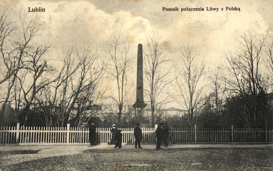 Plac Litewski. Pomnik Unii Lubelskiej, 1915. 