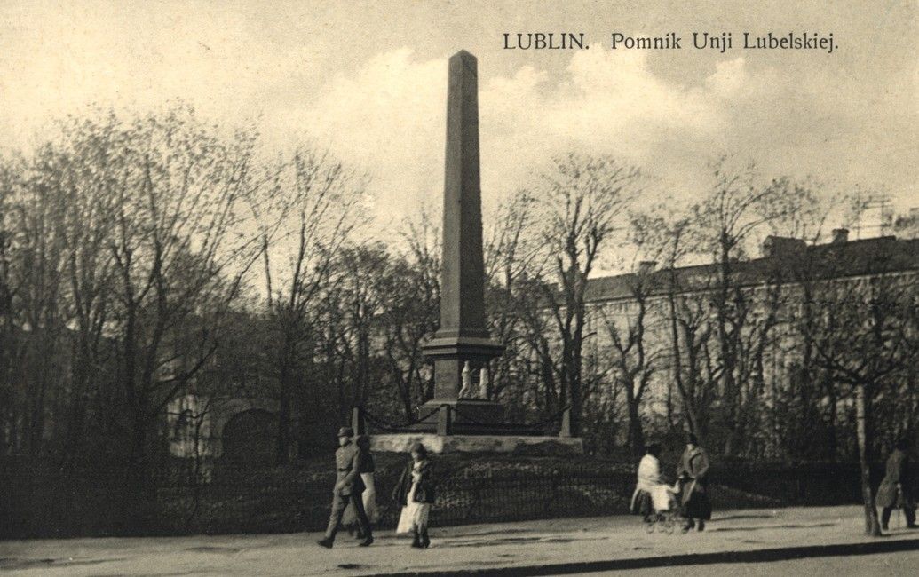 Plac Litewski. Pomnik Unii Lubelskiej, fot. Witold Jan Henryk Boguski, 1927. 