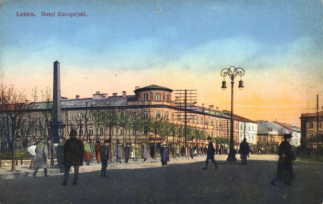 Ul. Krakowskie Przedmieście 29. Hotel Europa, 1916. 