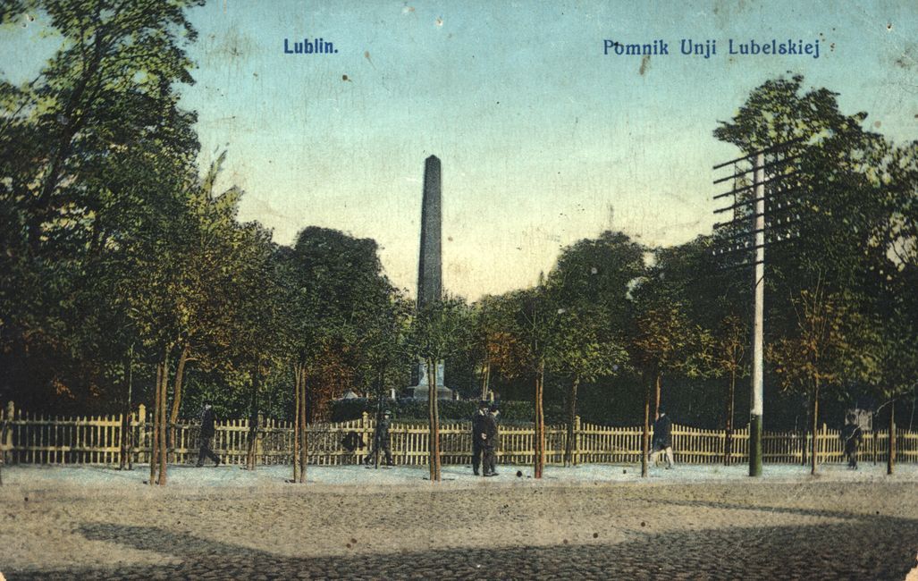 Plac Litewski. Pomnik Unii Lubelskiej, 1912. 