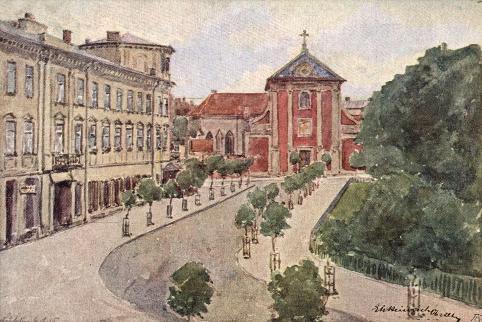 Lublin. Plac Litewski. Część wschodnia, 1917. 