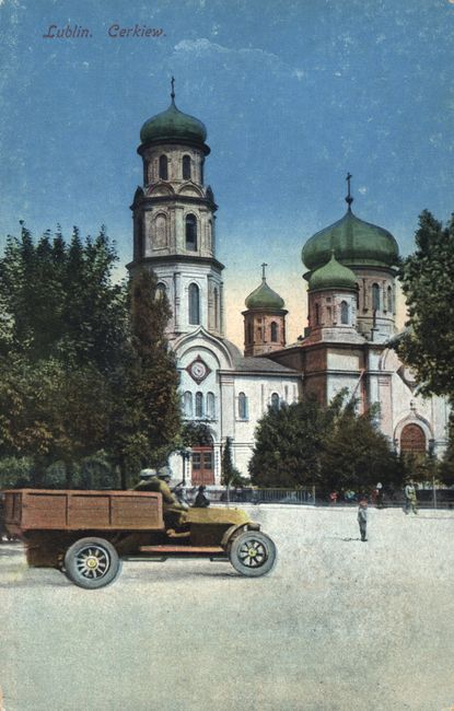 Plac Litewski. Sobór prawosławny pw. Podwyższenia Krzyża Świętego, 1916. 