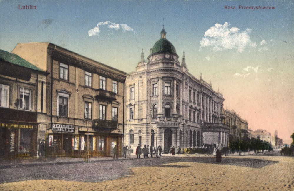 Ul. Krakowskie Przedmieście 56. Dom Kasy Pożyczkowej Przemysłowców Lubelskich, 1916. 