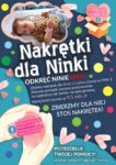 Plakat akcji "Nakrętki dla Ninki"