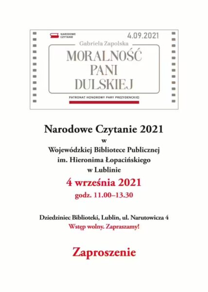 Narodowe Czytanie 2021
