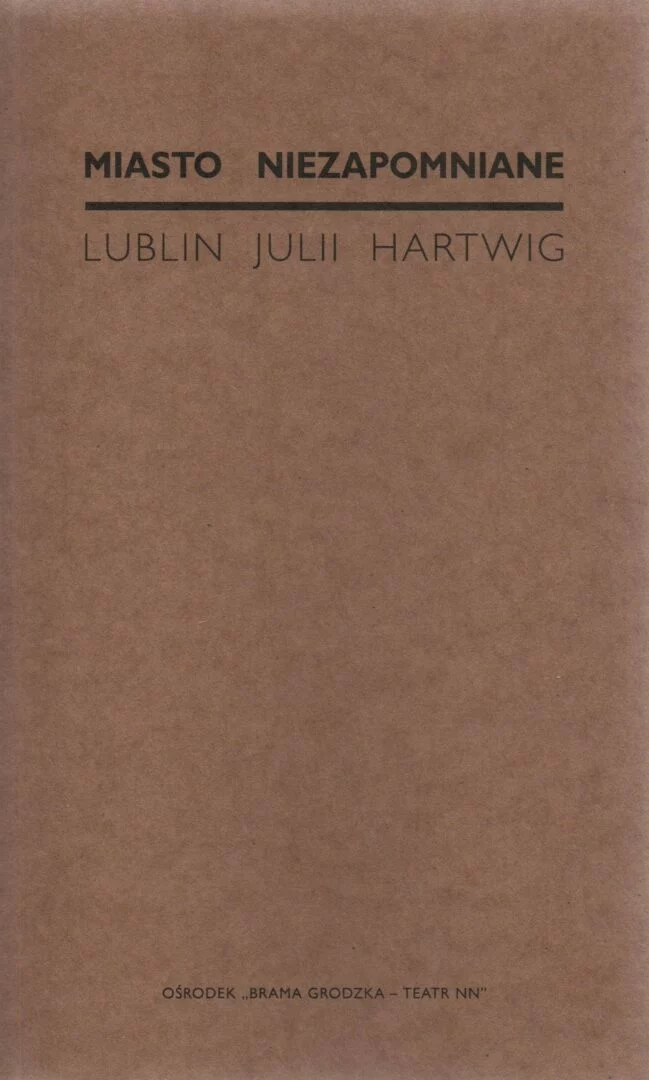 Miasto niezapomniane. Lublin Julii Hartwig, red. Aleksander Wójtowicz, Joanna Zętar, wyd. Ośrodek „Brama Grodzka – Teatr NN”, Lublin 2021.