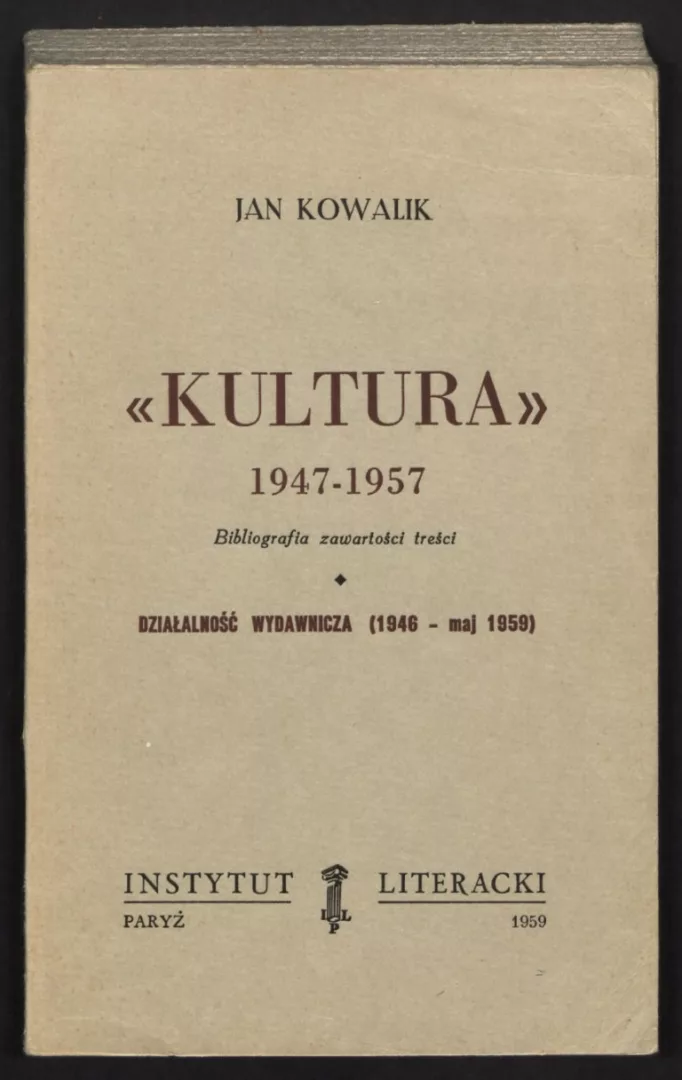 Poz.054 Kowalik J. Kultura 1947 - 1957 ... 70.00