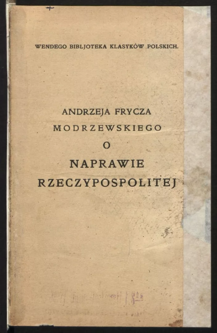 Poz.080 Modrzewski A.F. Andrzeja Frycza ... 40.00