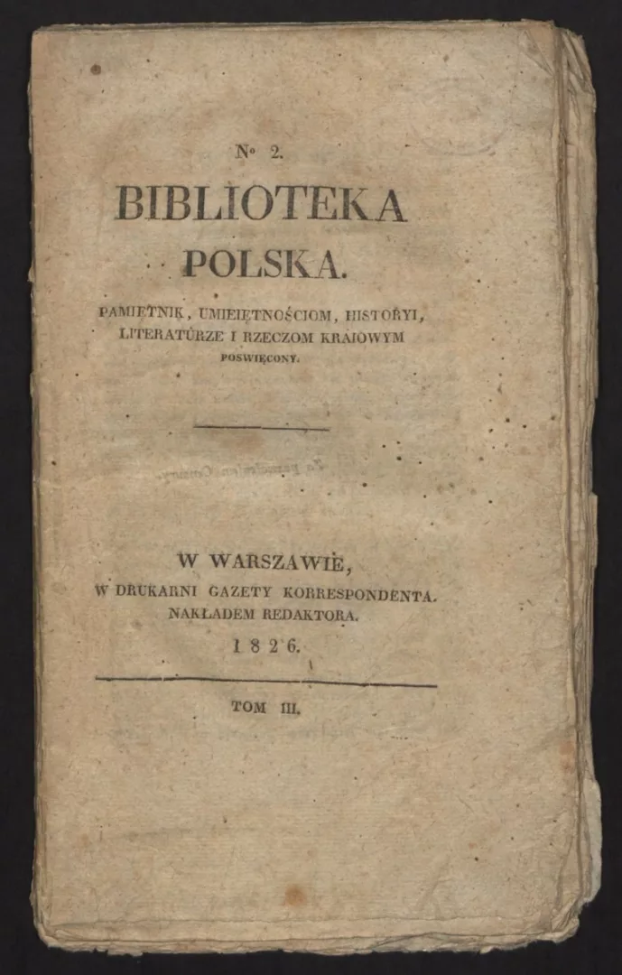 Poz.159 Biblioteka Polska T.3 nr 2 100.00