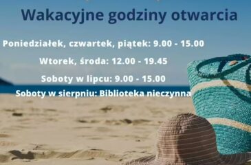 Godziny otwarcia Biblioteki w okresie wakacyjnym