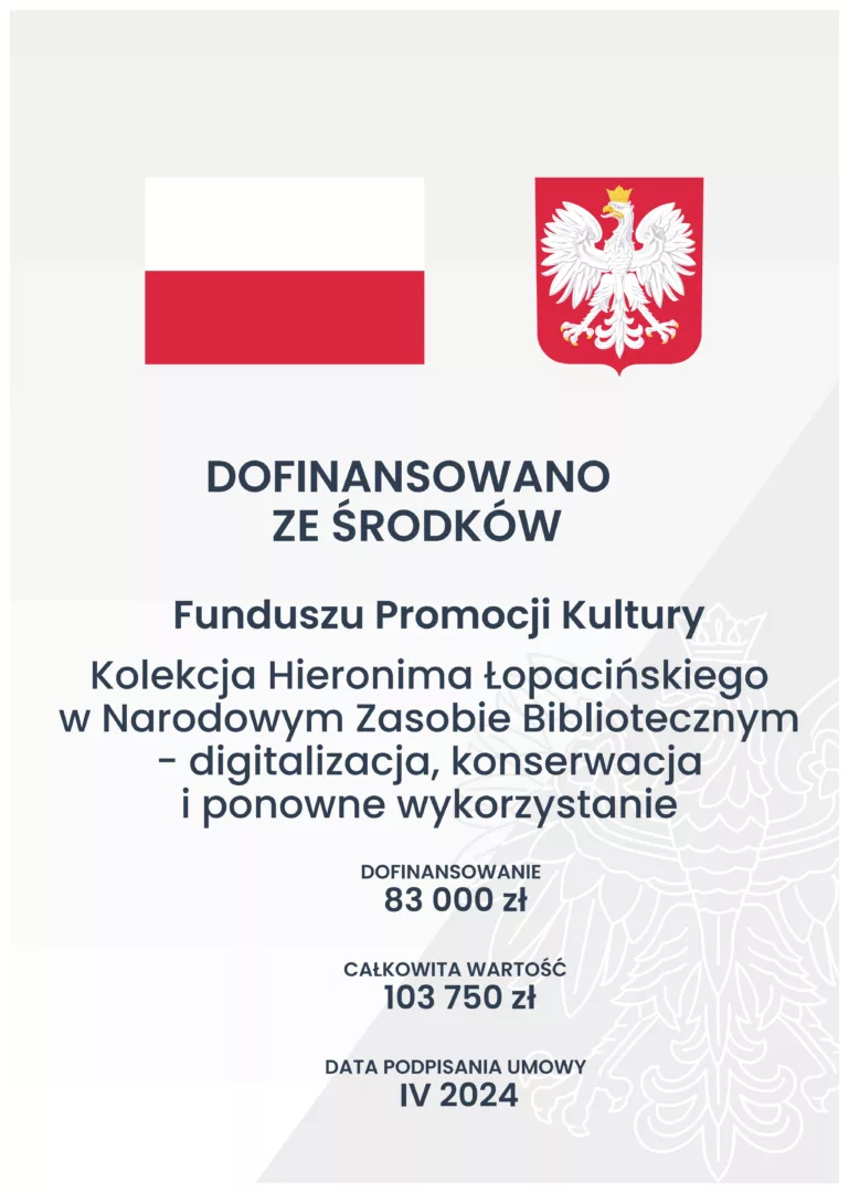 Kolekcja Hieronima Łopacińskiego w Narodowym Zasobie Bibliotecznym