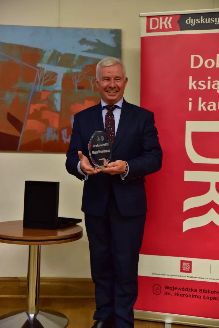 Ogłoszenie wyników konkursu SuperModerator lubelskich DKK  i wręczenie statuetki Marii Wesołowskiej z Filii nr 29 Miejskiej Biblioteki Publicznej im. Hieronima Łopacińskiego w Lublinie